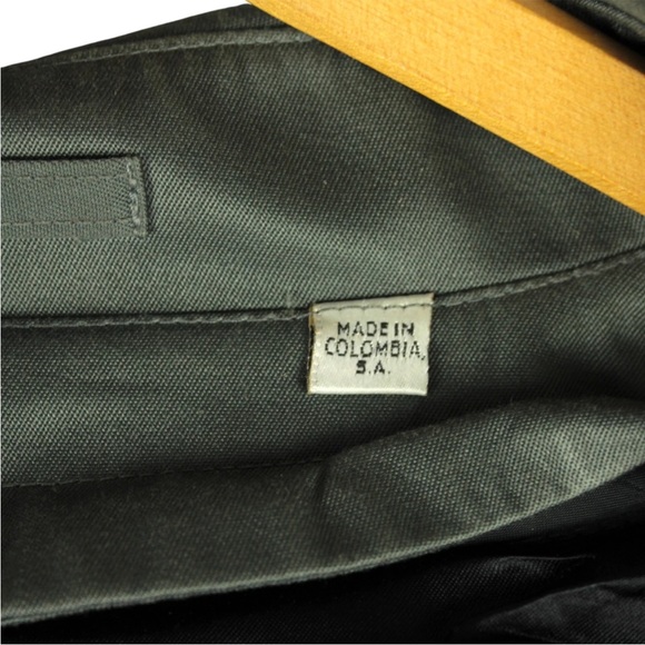 Vintage Towne London Fog Trench Coat Removable Liner Belted 44 Green Pockets - Picture 9 of 15